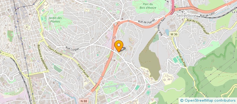 localisation de l'entreprise SAINT ETIENNE PLAINE  SAINT-ETIENNE