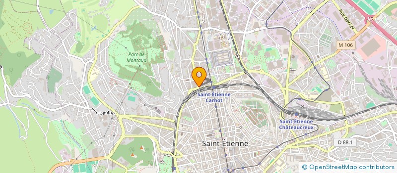 localisation de l'entreprise SAINT ETIENNE SPORT à SAINT-ETIENNE