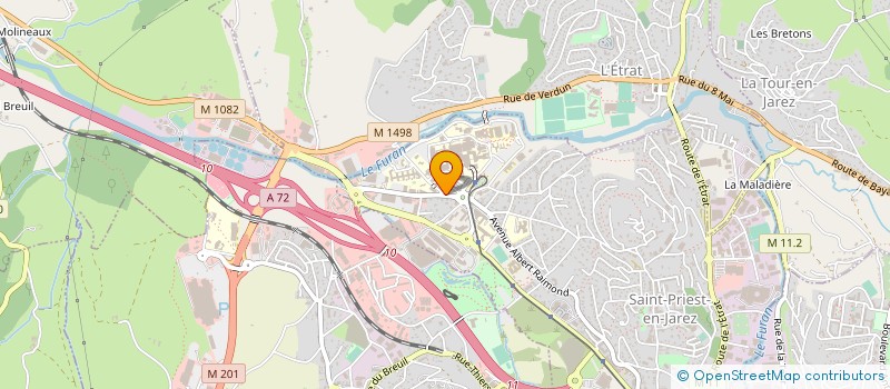 localisation de l'entreprise SAINT-ETIENNE TEAM ORGA  SAINT-PRIEST-EN-JAREZ