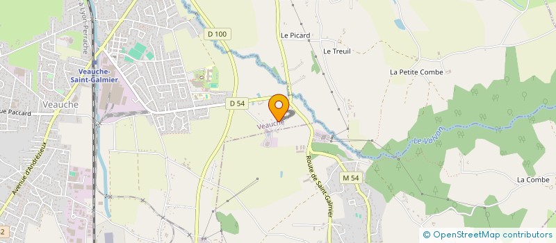 localisation de l'entreprise SAINT ETIENNE TRANSPORTS à VEAUCHE