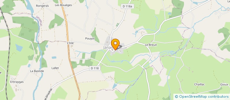 localisation de l'entreprise SAINT EUTROPE à JANAILHAC