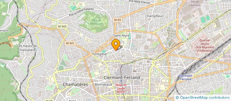 localisation de l'entreprise SAINT-EUTROPE  CLERMONT-FERRAND