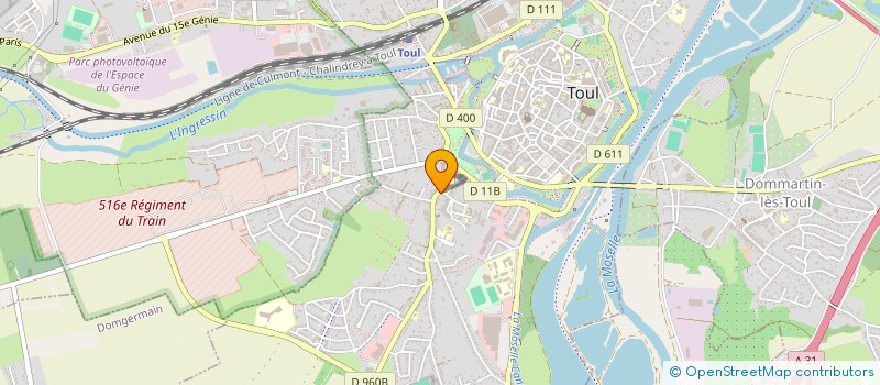 localisation de l'entreprise SAINT EVRE  TOUL