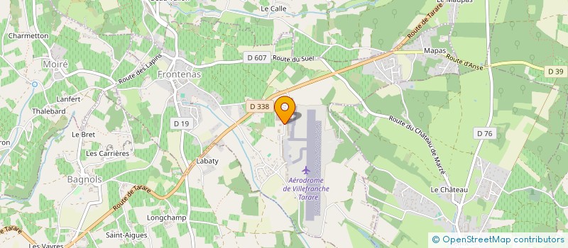 localisation de l'entreprise SAINT-EX  FRONTENAS