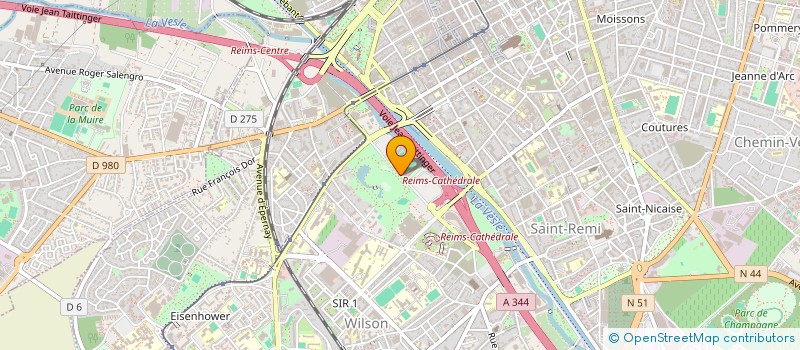 localisation de l'entreprise SAINT-EX CULTURE NUMERIQUE - REIMS  REIMS