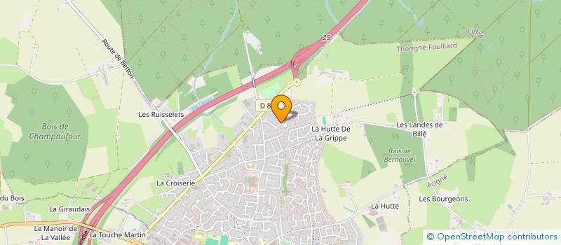 localisation de l'entreprise SAINT EXUPERE  THORIGNE-FOUILLARD