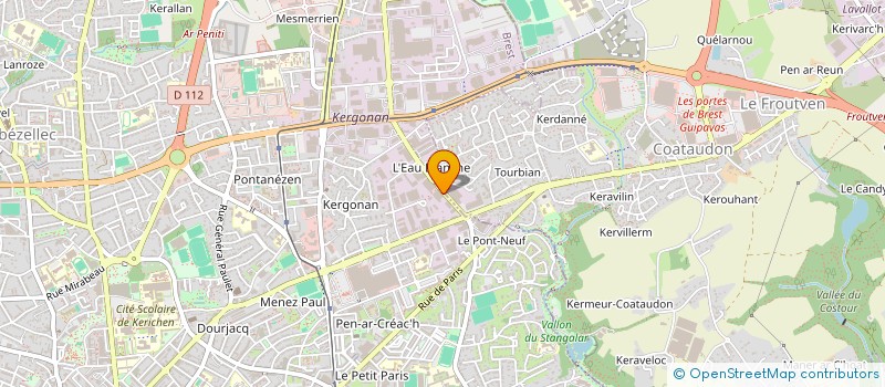 localisation de l'entreprise SAINT EXUPERY  BREST