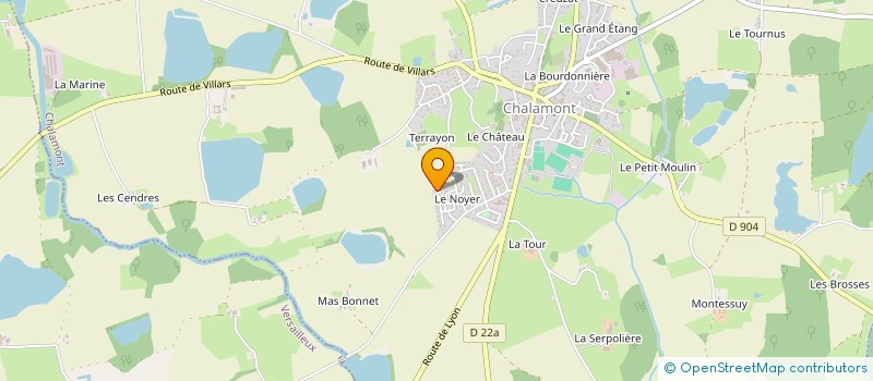 localisation de l'entreprise SAINT-EXUPERY à CHALAMONT
