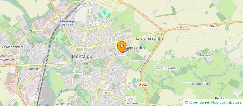 localisation de l'entreprise SAINT EXUPERY à MONTAIGU-VENDEE