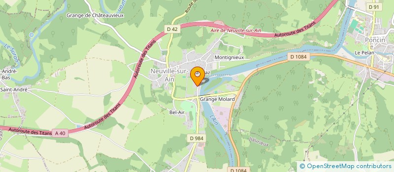 localisation de l'entreprise SAINT EXUPERY  NEUVILLE-SUR-AIN