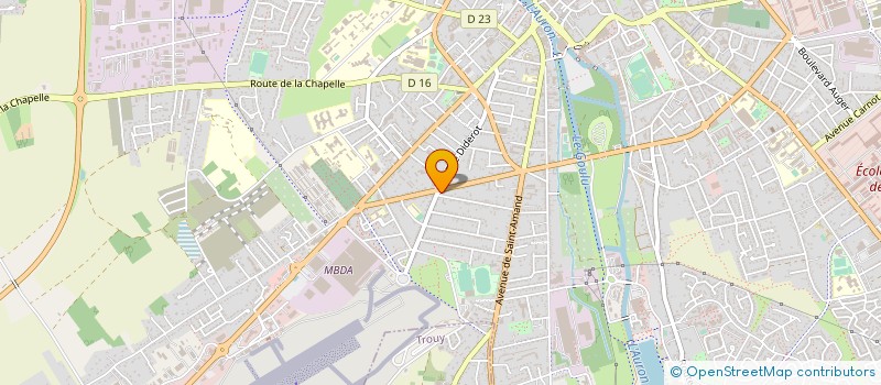 localisation de l'entreprise SAINT EXUPERY ROND POINT  BOURGES