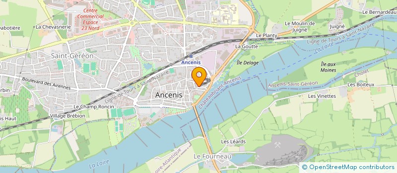 localisation de l'entreprise SAINT FARGEOL  ANCENIS-SAINT-GEREON