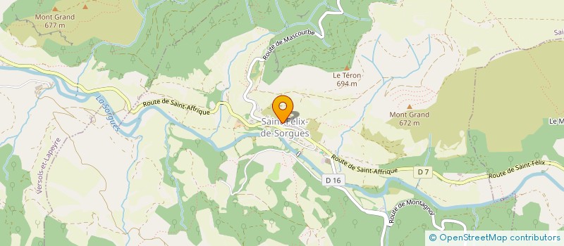 localisation de l'entreprise SAINT-FELIX DYNAMIC'S // 12  SAINT-FELIX-DE-SORGUES