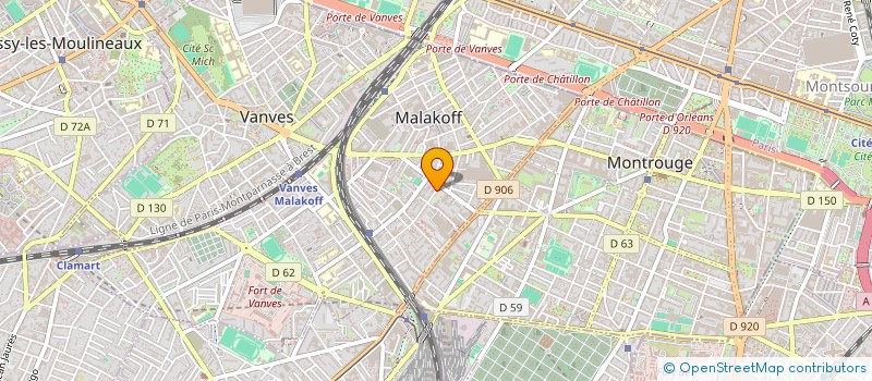 localisation de l'entreprise SAINT FIACRE  MALAKOFF
