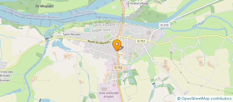 localisation de l'entreprise SAINT FLORENT MOTOCULTURE  MAUGES-SUR-LOIRE