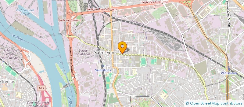 localisation de l'entreprise SAINT FONS - HISTOIRE ET PATRIMOINE  SAINT-FONS