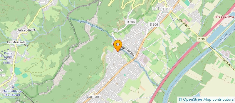 localisation de l'entreprise SAINT FORTUNAT  LUMBIN