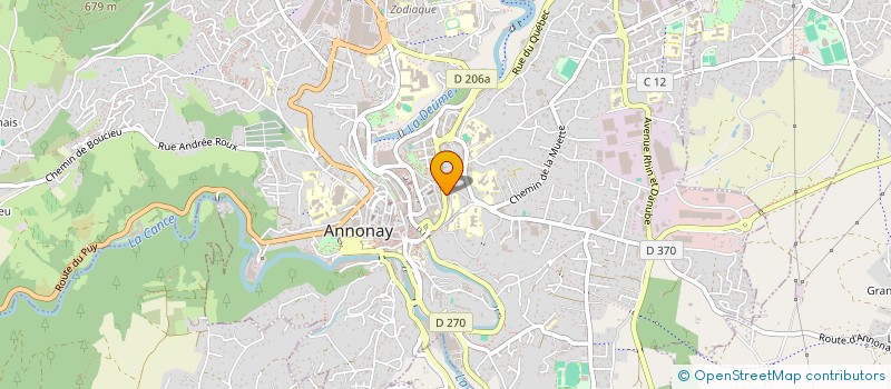localisation de l'entreprise SAINT FRANCOIS à ANNONAY