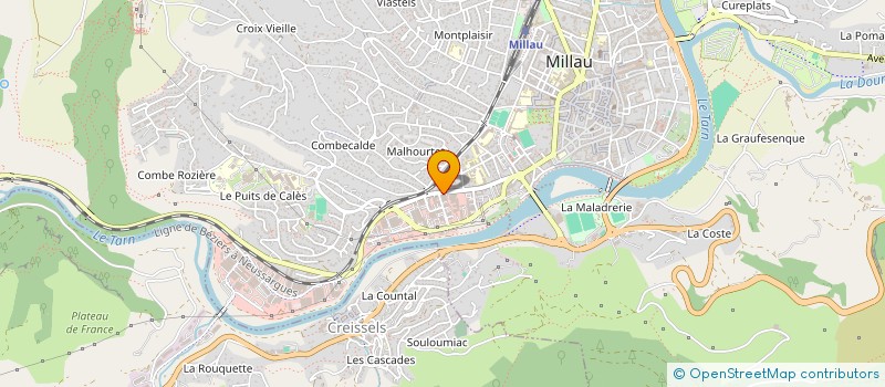 localisation de l'entreprise SAINT FRANCOIS à MILLAU