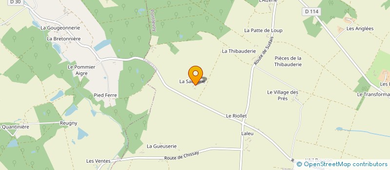 localisation de l'entreprise SAINT FRANCOIS D'ASSISE  PONTLEVOY