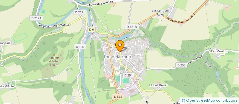 localisation de l'entreprise SAINT FRANCOIS DE LA SUISSE NORMANDE  THURY-HARCOURT-LE-HOM