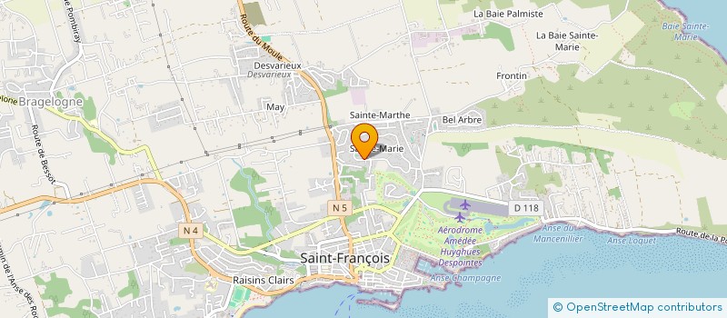 localisation de l'entreprise SAINT-FRANCOIS ENERGIE à SAINT-FRANCOIS