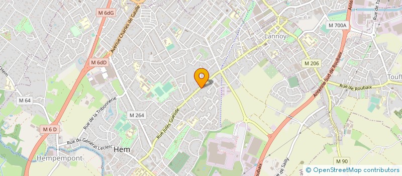 localisation de l'entreprise SAINT GABRIEL  HEM