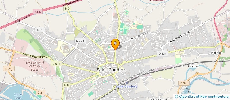 localisation de l'entreprise SAINT GAUDENS HANDISPORT  SAINT-GAUDENS