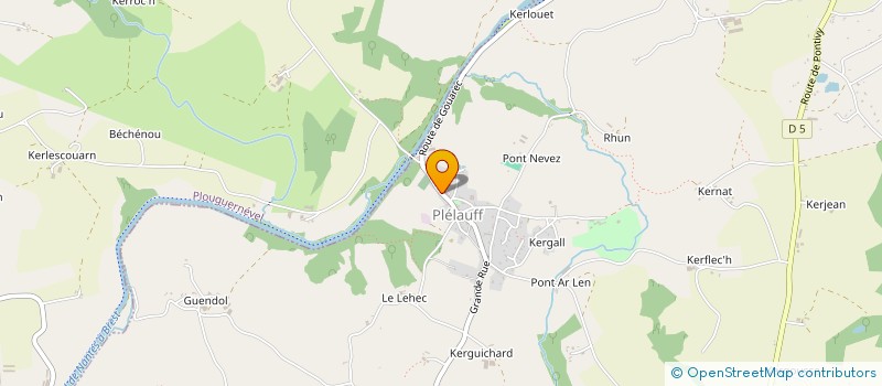localisation de l'entreprise SAINT-GELVEN LOISIRS à BON REPOS SUR BLAVET