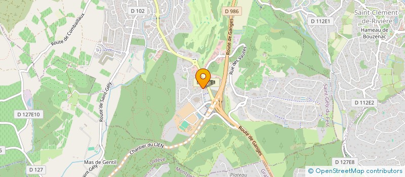 localisation de l'entreprise SAINT GELY OPTICAL  SAINT-GELY-DU-FESC