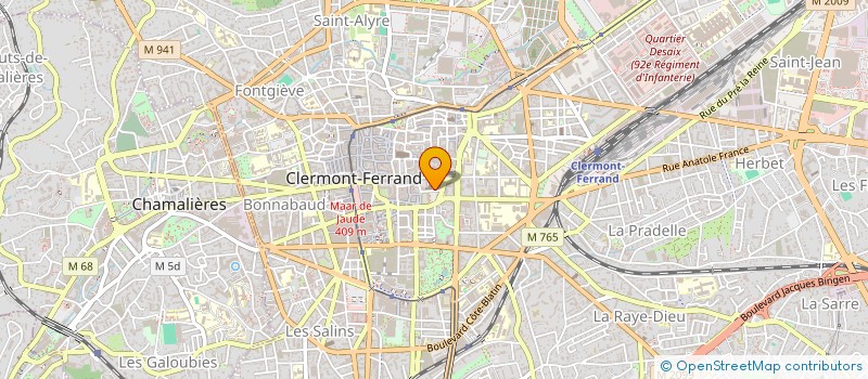 localisation de l'entreprise SAINT GENES  CLERMONT-FERRAND