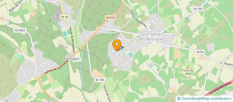 localisation de l'entreprise SAINT GENIES SPORTS LOISIRS  SAINT-GENIES-DES-MOURGUES