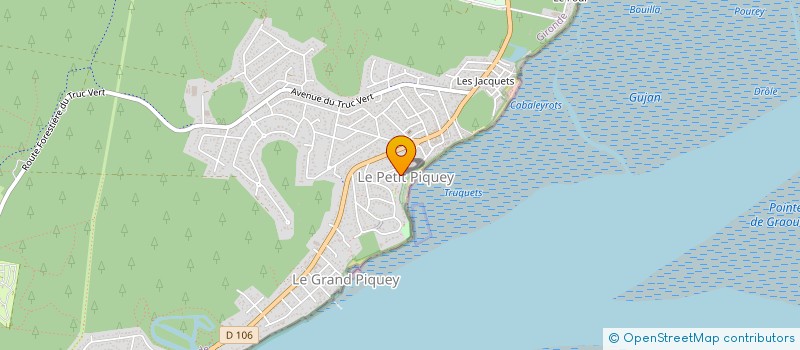 localisation de l'entreprise SAINT GENIS à LEGE-CAP-FERRET