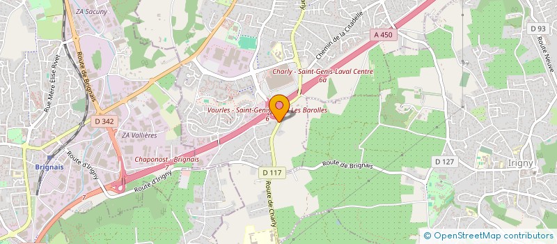 localisation de l'entreprise SAINT GENIS BATIMENT S G BAT  SAINT-GENIS-LAVAL