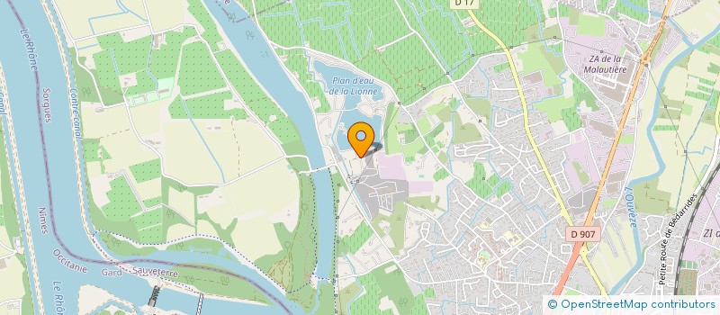 localisation de l'entreprise SAINT GEORGES  SORGUES