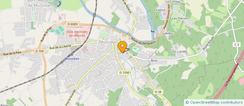 localisation de l'entreprise SAINT GEORGES  MUSSIDAN