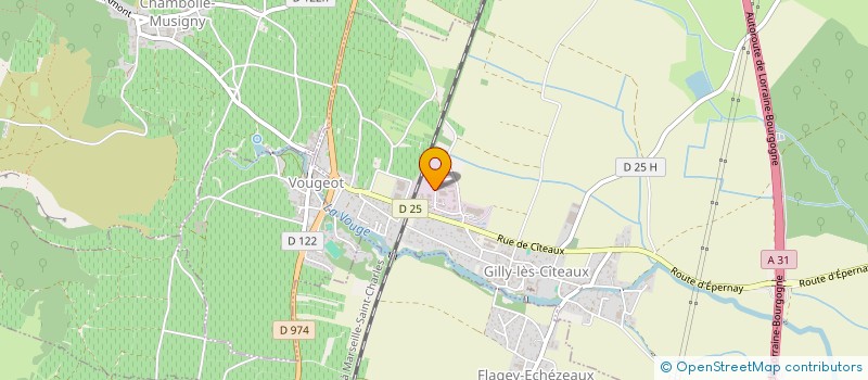 localisation de l'entreprise SAINT GEORGES  GILLY-LES-CITEAUX