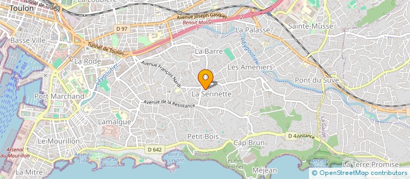 localisation de l'entreprise SAINT GEORGES  TOULON