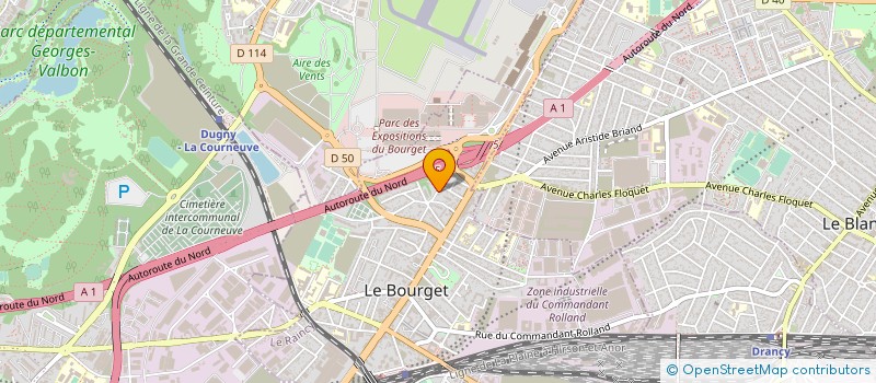 localisation de l'entreprise SAINT GEORGES à LE BOURGET