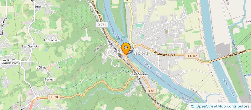 localisation de l'entreprise SAINT GEORGES  SERRIERES