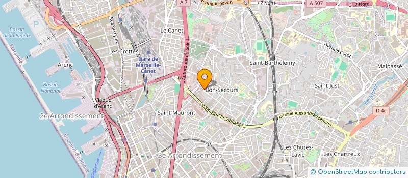 localisation de l'entreprise SAINT GEORGES à MARSEILLE