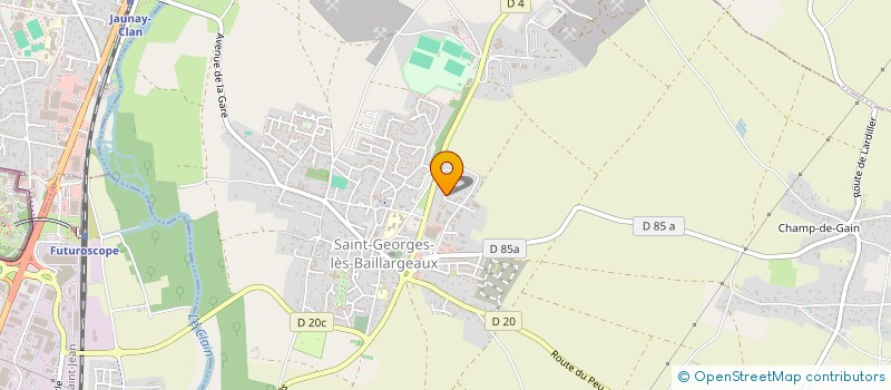 localisation de l'entreprise SAINT GEORGES AUTO 86 à SAINT-GEORGES-LES-BAILLARGEAUX