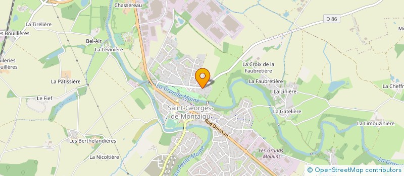 localisation de l'entreprise SAINT-GEORGES GYM-CLUB à MONTAIGU-VENDEE
