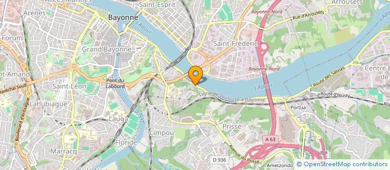 localisation de l'entreprise SAINT GEOURS SARL à BAYONNE