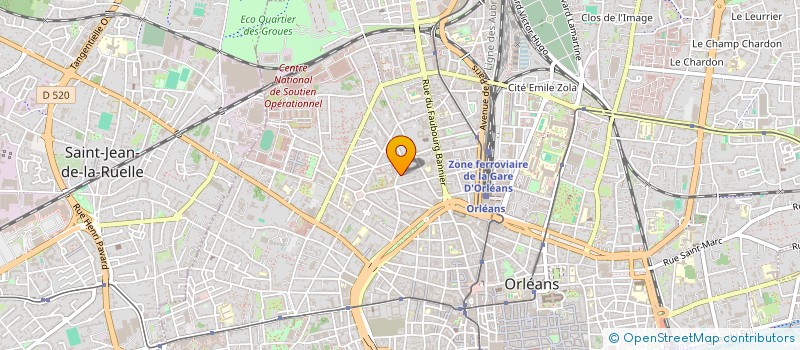 localisation de l'entreprise SAINT GERAN à ORLEANS
