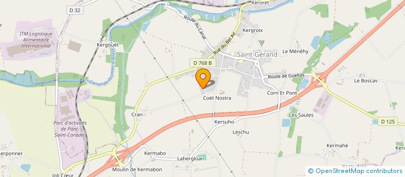 localisation de l'entreprise SAINT GERAND MODELISME RADIO COMMANDE  SAINT-GERAND-CROIXANVEC
