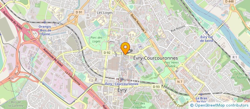 localisation de l'entreprise SAINT GERMAIN à EVRY-COURCOURONNES