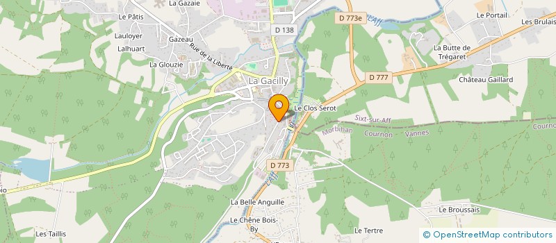 localisation de l'entreprise SAINT GERMAIN  LA GACILLY