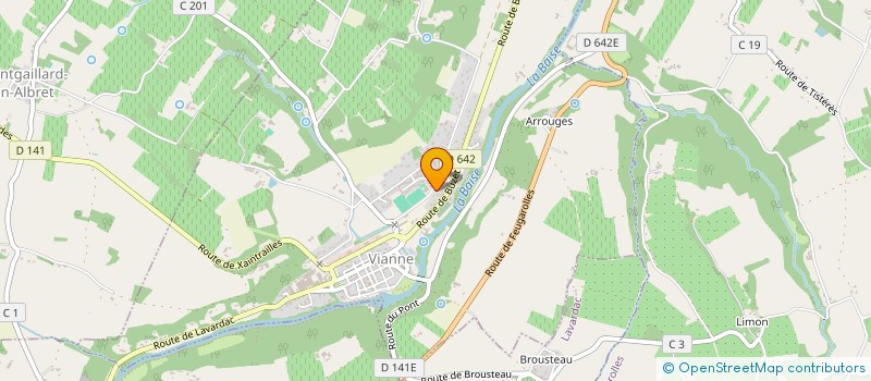 localisation de l'entreprise SAINT GERMAIN  VIANNE