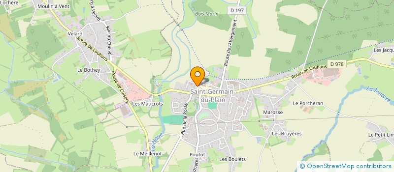 localisation de l'entreprise SAINT GERMAIN DU PLAIN DISTRIBUTION  SAINT-GERMAIN-DU-PLAIN